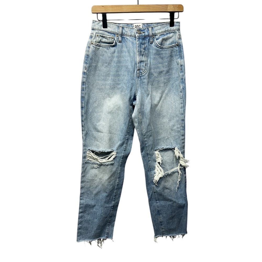 BDG Grunge Size  26  Straight Leg Distressed Pale Blue  Jeans